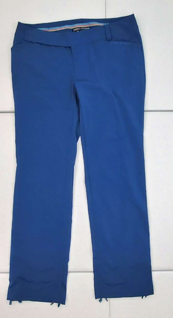 Under Armour  Women 10 Waterproof Blue Polyester Pants/Trousers Golf/Storm Used